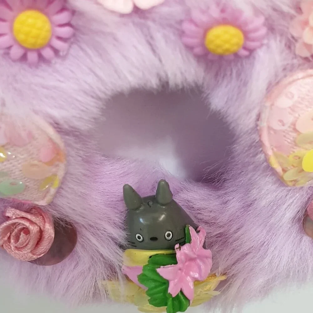 Totoro Spirited Away Studio Ghibli Mini Wreath Hanger Pink Car Wall Door Decor